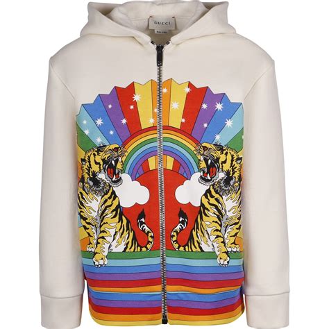 gucci rainbow tiger sweater replica|gucci tiger hoodie.